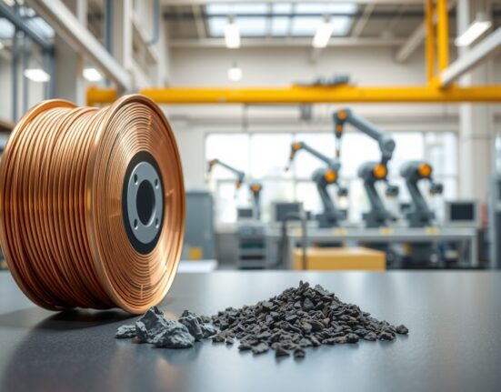 LS Cable & System security token business for copper and rare earth elements in industrial setting