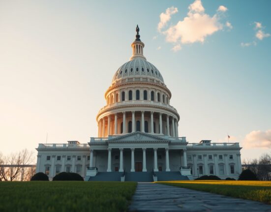 U.S. Capitol building on a sunny morning, symbolizing the CLARITY Act markup.