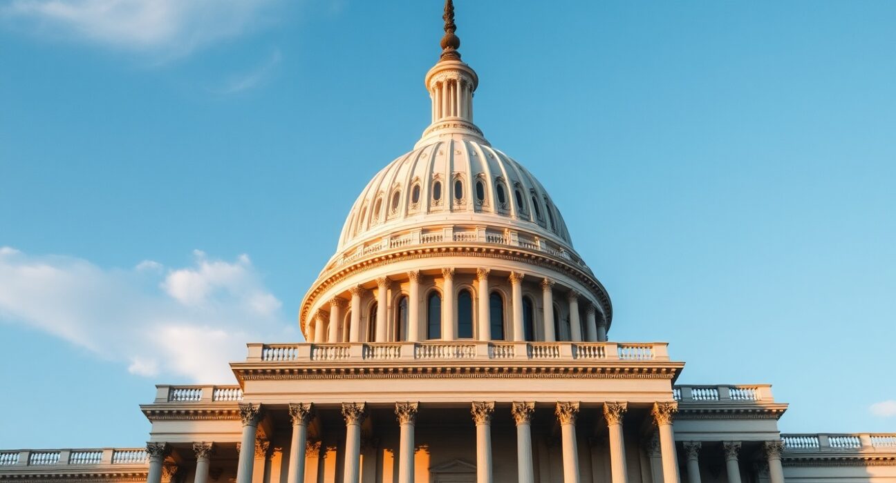 U.S. Capitol building on a sunny day, symbolizing congressional ethics and legislation