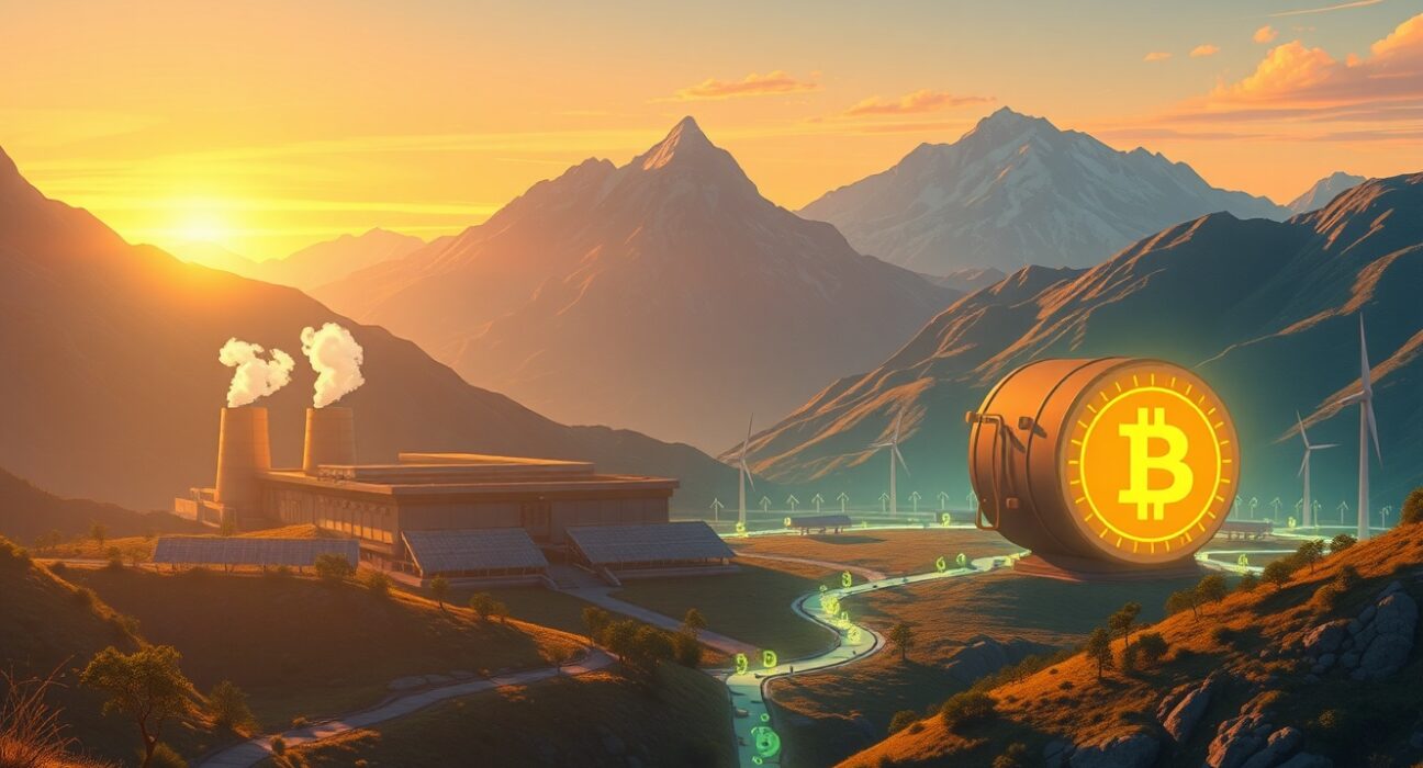 MARA Holdings Bitcoin mining facility and treasury strategy visualization