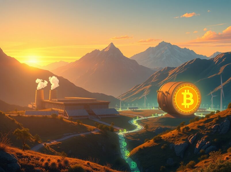 MARA Holdings Bitcoin mining facility and treasury strategy visualization