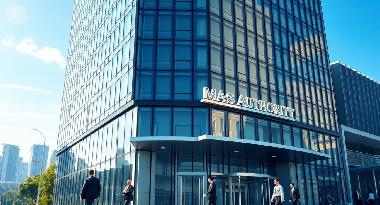 Monetary Authority of Singapore headquarters building representing MAS policy slope and inflation focus analysis