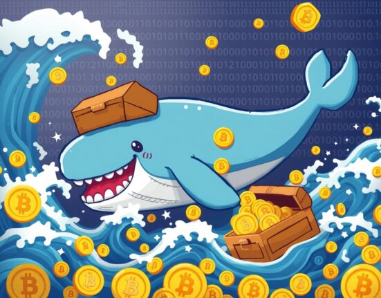 Giant whale carrying Bitcoin treasure in massive cryptocurrency transfer between institutions