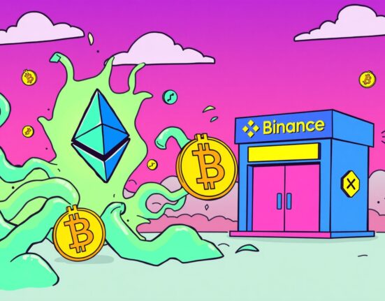 A cartoon showing a massive Matrixport ETH deposit moving to Binance, signaling potential market activity.