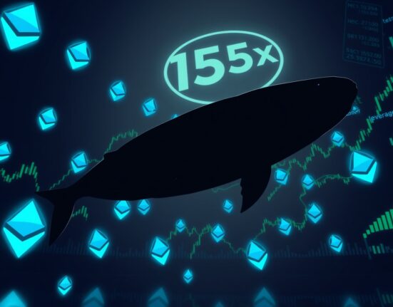 Matrixport whale opens 15x leveraged long on 30K ETH, worth $68 million, in a digital trading environment.