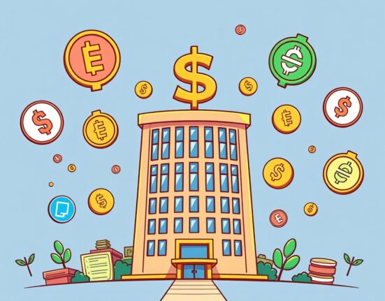 Cartoon illustration symbolizing Mega Matrix's ambitious $2B raise to advance its innovative Mega Matrix stablecoin strategy.