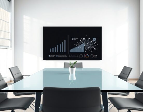 Messari leadership transition and AI strategic shift depicted in a modern office setting.