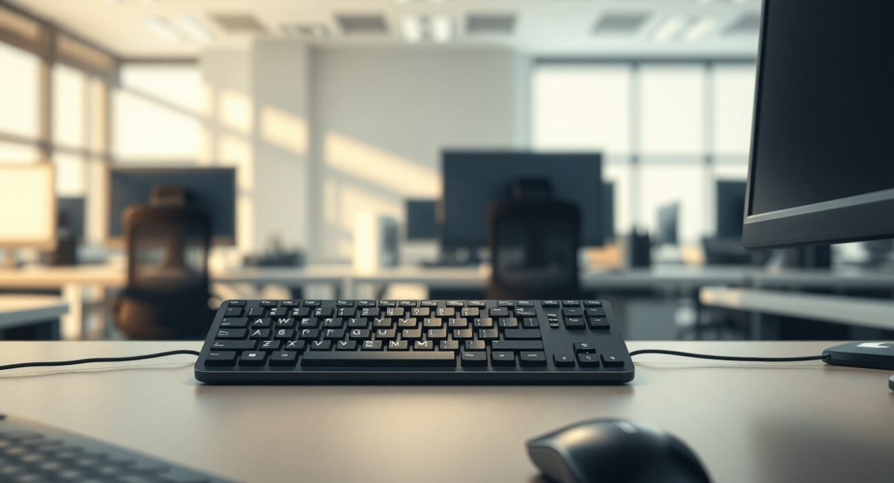 Computer keyboard representing Meta's employee keystroke monitoring for AI training data collection