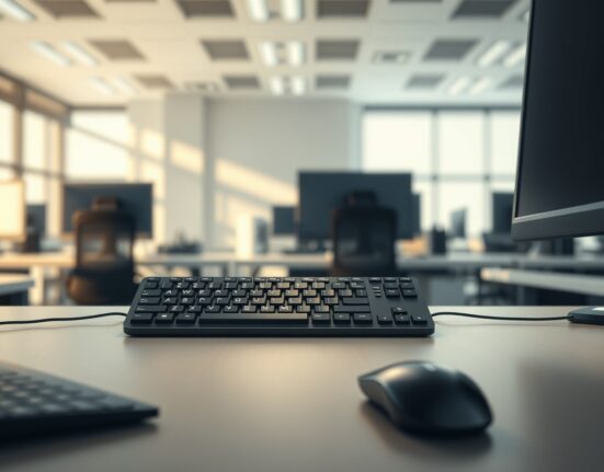 Computer keyboard representing Meta's employee keystroke monitoring for AI training data collection