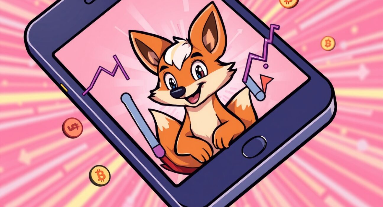 MetaMask perpetual futures trading feature illustrated on a vibrant smartphone screen with dynamic market graphs.