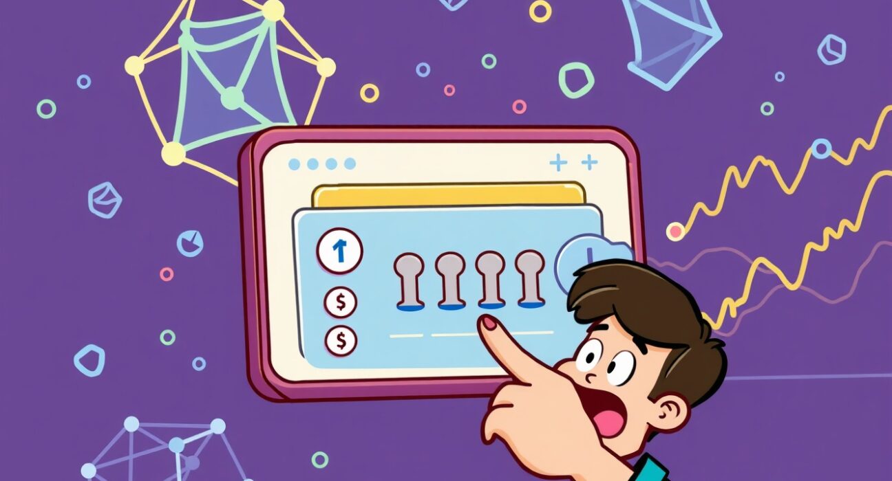 A cartoon illustration of a user earning rewards through the MetaMask points program, symbolizing its evolution into a DeFi platform.