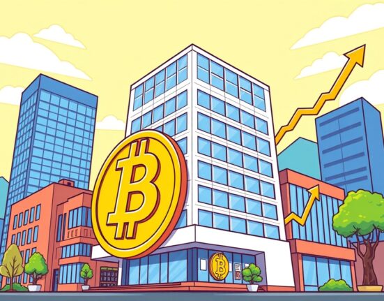 A cartoon illustration symbolizing Metaplanet Bitcoin's strategic growth and significant investment in the digital asset market.