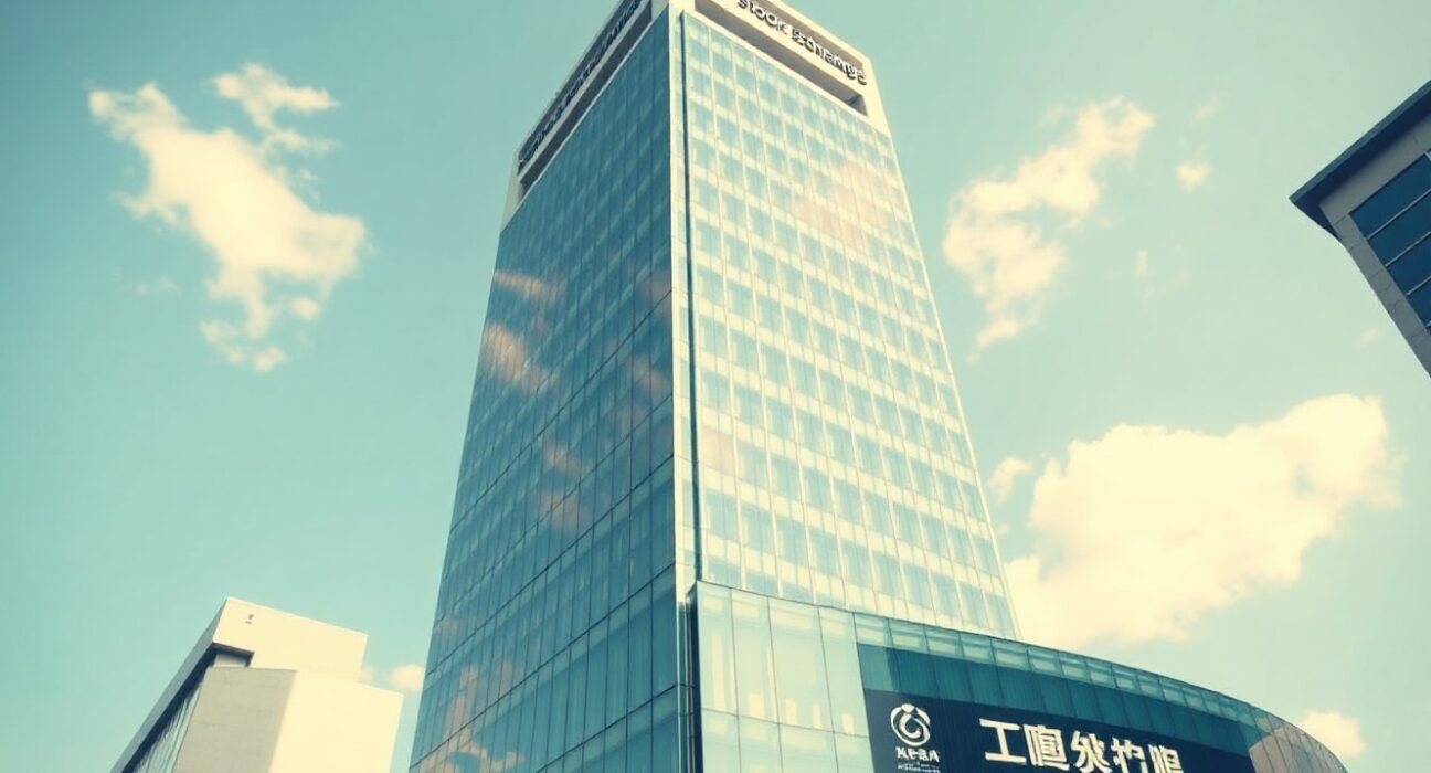 Tokyo Stock Exchange building on a clear day, symbolizing Metaplanet's financial disclosures and Bitcoin strategy.