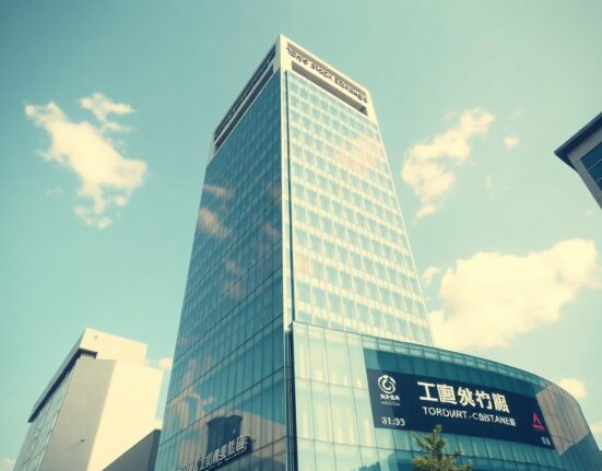 Tokyo Stock Exchange building on a clear day, symbolizing Metaplanet's financial disclosures and Bitcoin strategy.