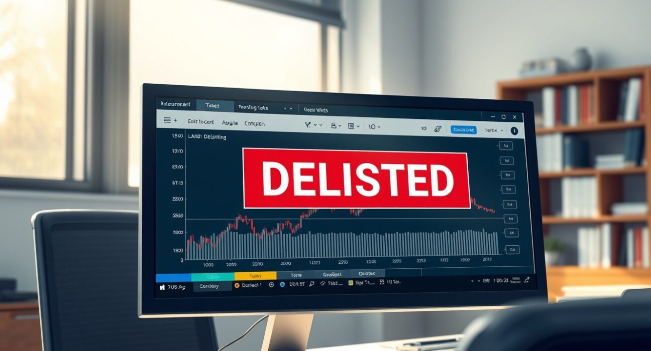 MEXC exchange interface showing LAMB coin delisted in a professional trading environment.