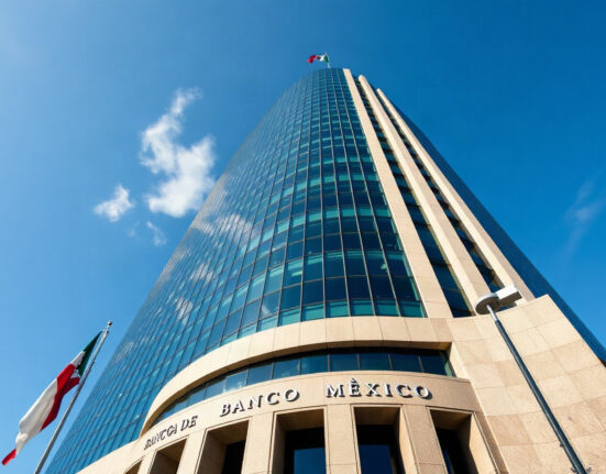 Banco de México headquarters in Mexico City on a clear day