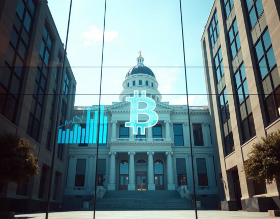 State capitol building exterior representing Michigan's pension fund investment in Strategy shares.