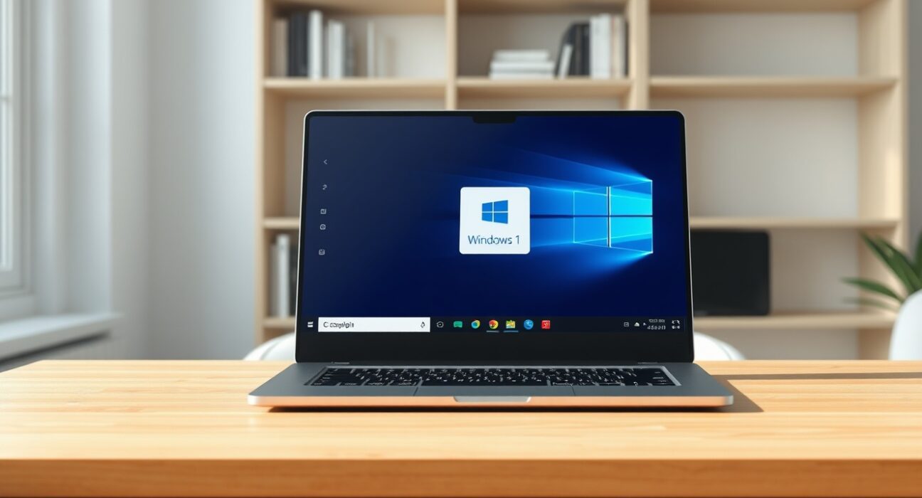 Microsoft Windows 11 laptop showing a simplified interface with reduced AI presence.