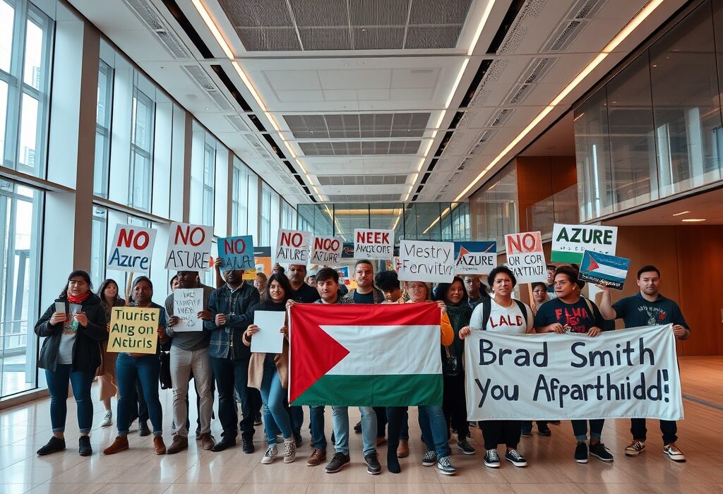 Microsoft Protest: Activists Dramatically Disrupt Headquarters Over Azure Contracts