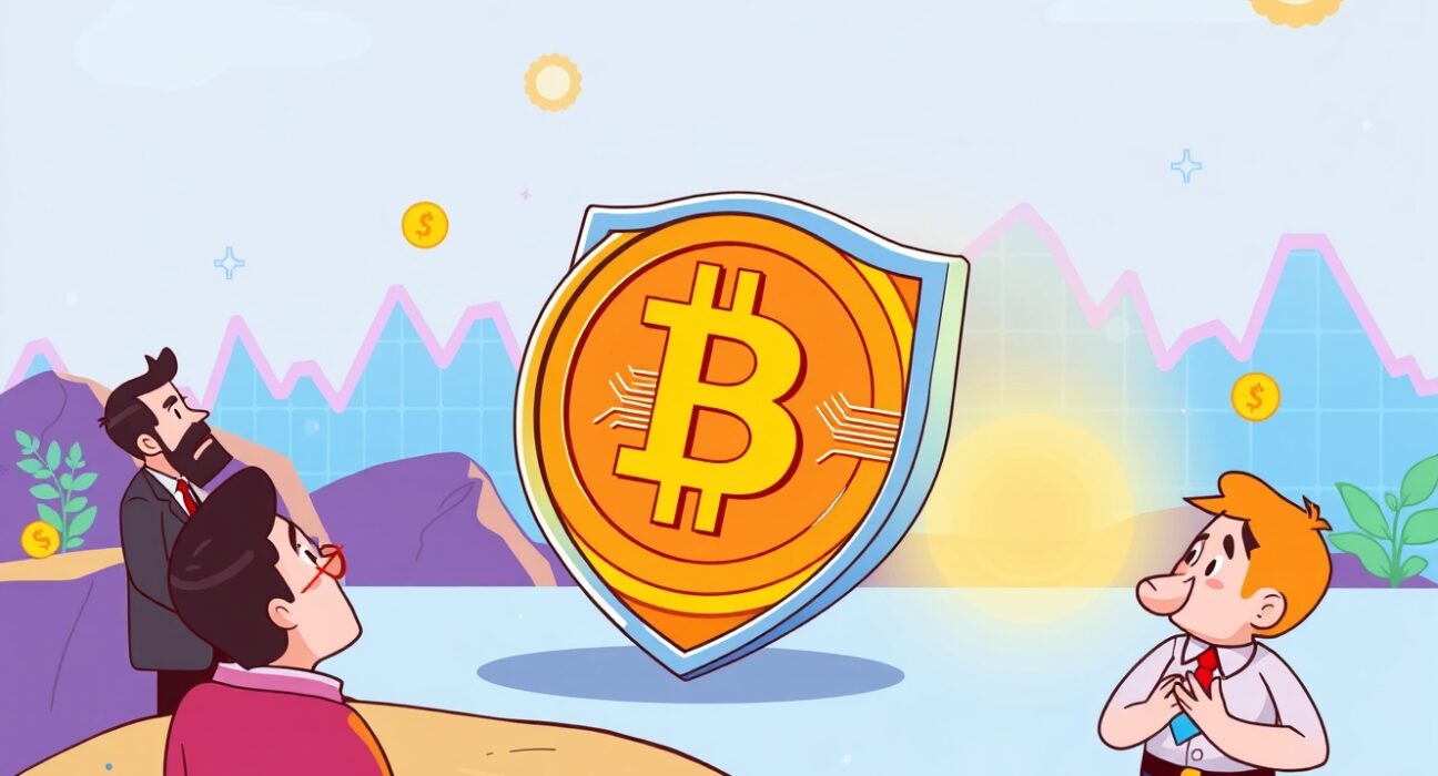 MicroStrategy Bitcoin investment protection strategy showing secured cryptocurrency holdings