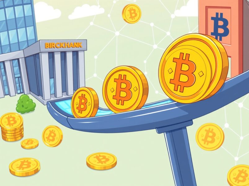 Corporate Bitcoin transfer to anonymous digital wallets showing cryptocurrency movement