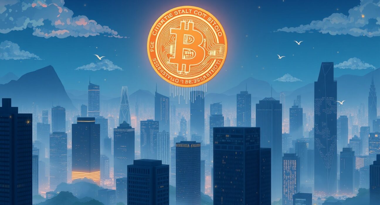 MicroStrategy's corporate Bitcoin acquisition strategy visualized through data streams