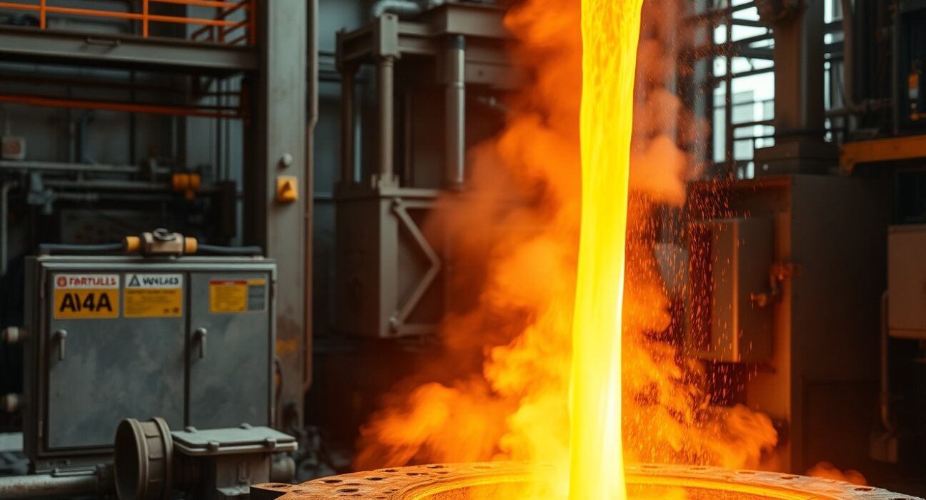 Molten aluminium production in industrial setting during supply shortage