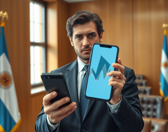 Argentine President Javier Milei during the LIBRA memecoin investigation scandal