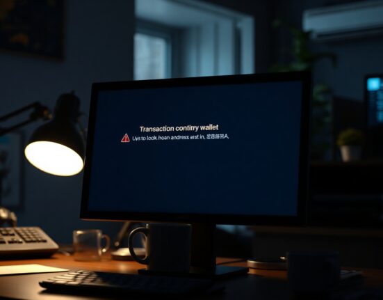 Cryptocurrency wallet interface showing a transaction error due to a mistyped address