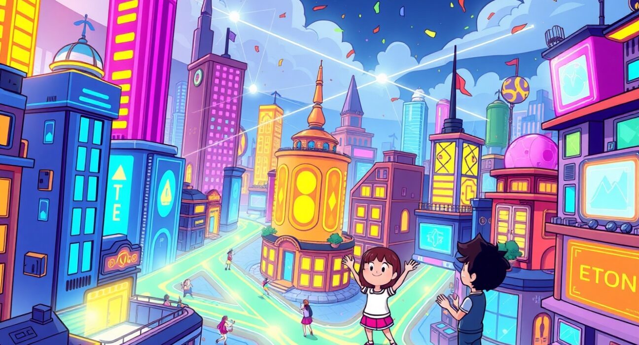 Monad mainnet blockchain network connecting digital ecosystems with vibrant energy