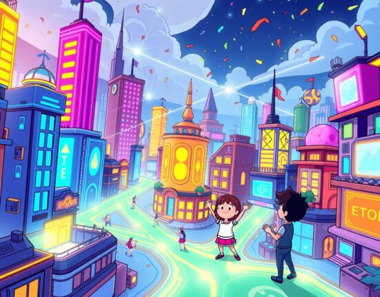 Monad mainnet blockchain network connecting digital ecosystems with vibrant energy