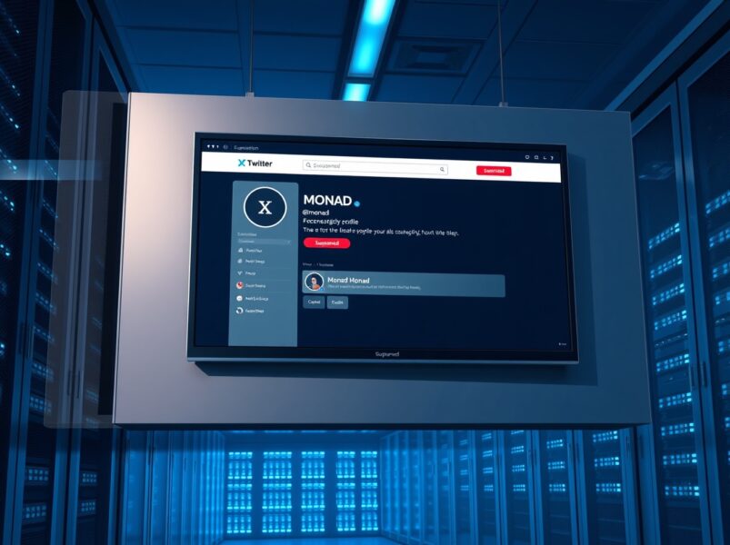 Monad Offizielles X-Konto Gesperrt: Community Schockiert von Unvorhergesehener Aktion