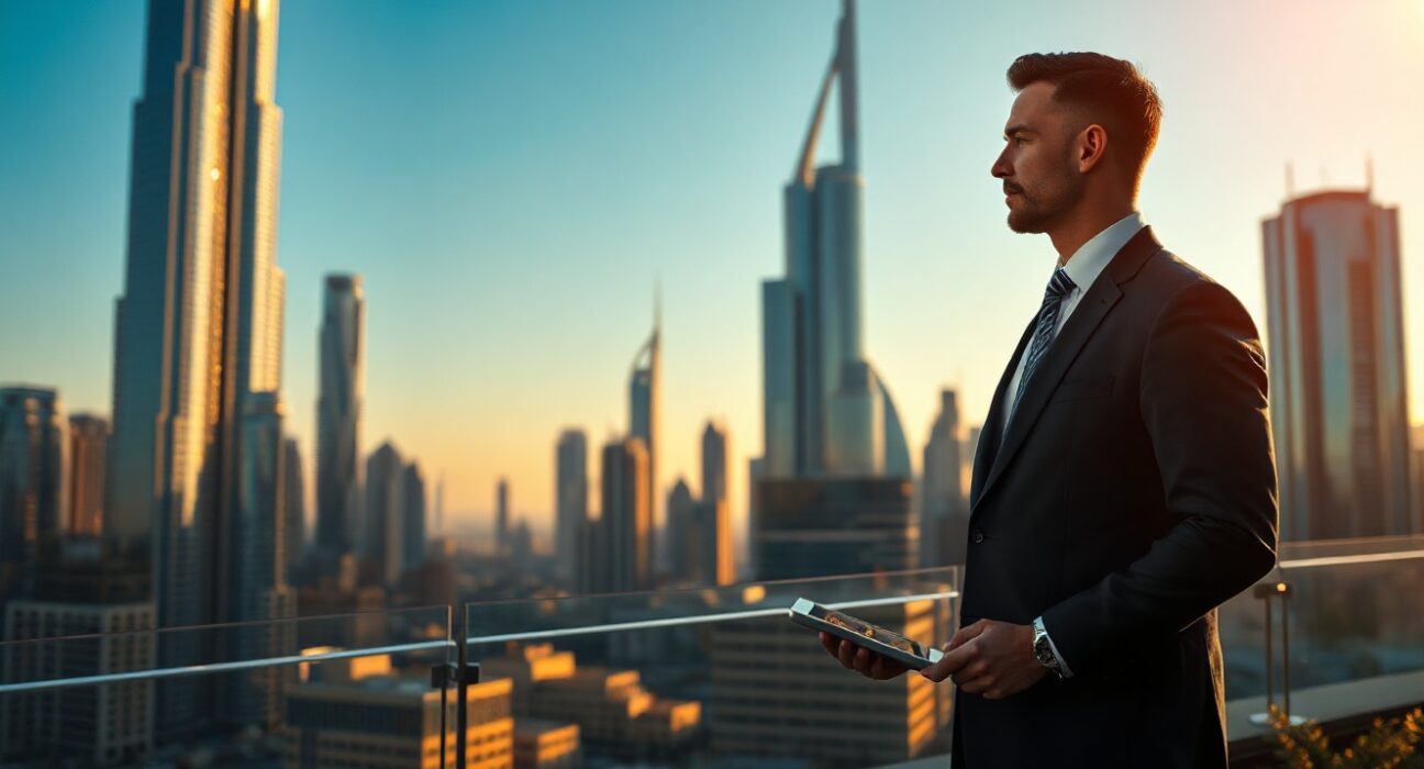 Moneta Markets secures CMA Category 5 licence in UAE, with Dubai skyline in background