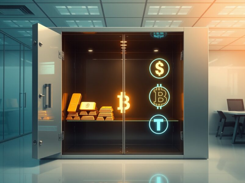 Moody's analysis of stablecoins threat to traditional banking system with digital and physical assets