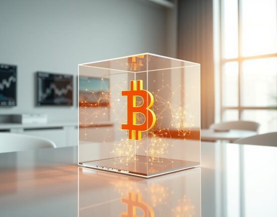 Financial data visualization representing Morgan Stanley Bitcoin ETF investment flows and institutional adoption.