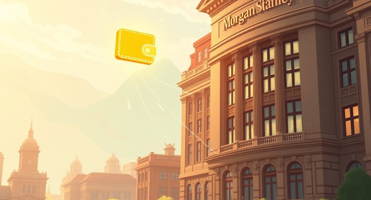 Morgan Stanley's groundbreaking digital wallet for secure management of tokenized assets like stocks and bonds.
