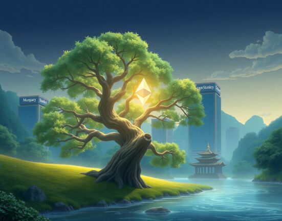 Morgan Stanley files for spot Ethereum ETF, blending traditional finance with blockchain innovation.