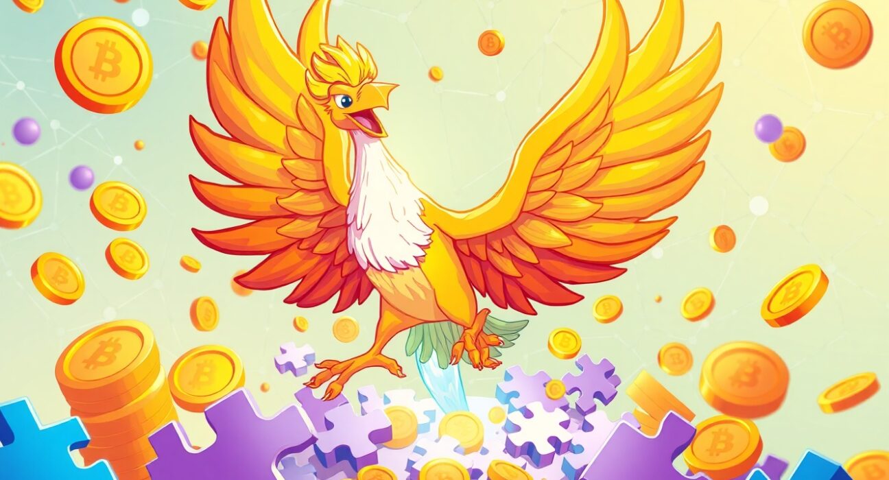 Phoenix rising represents the suspended Movement co-founder launching a new $100M crypto investment fund.