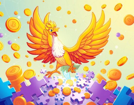 Phoenix rising represents the suspended Movement co-founder launching a new $100M crypto investment fund.