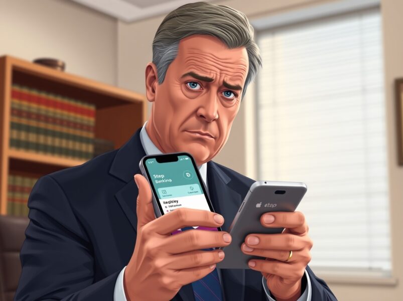 Congressman Warren Davidson reviewing MrBeast's Step banking app with cryptocurrency features for teenagers