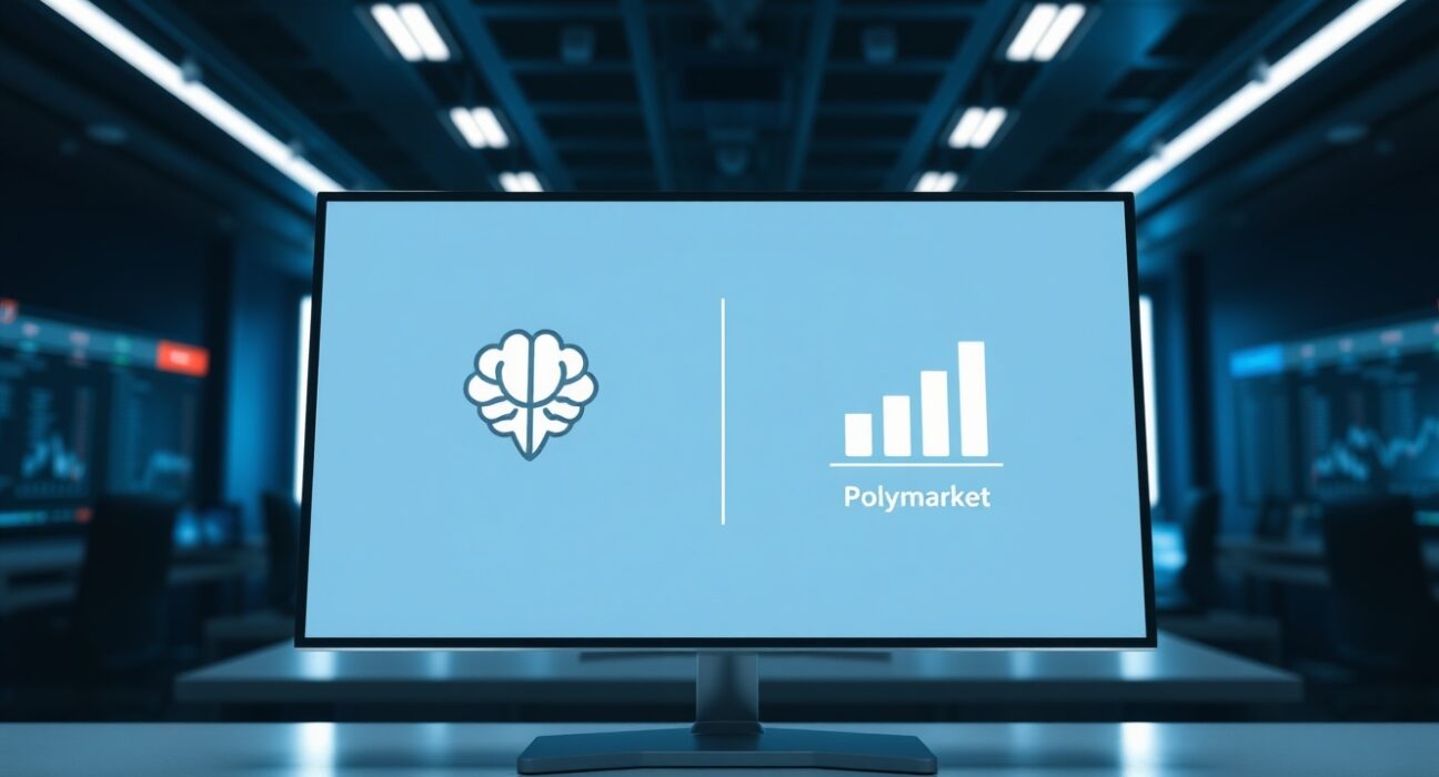 Digital interface showing Anthropic and Polymarket icons on MSX platform for pre-IPO subscriptions