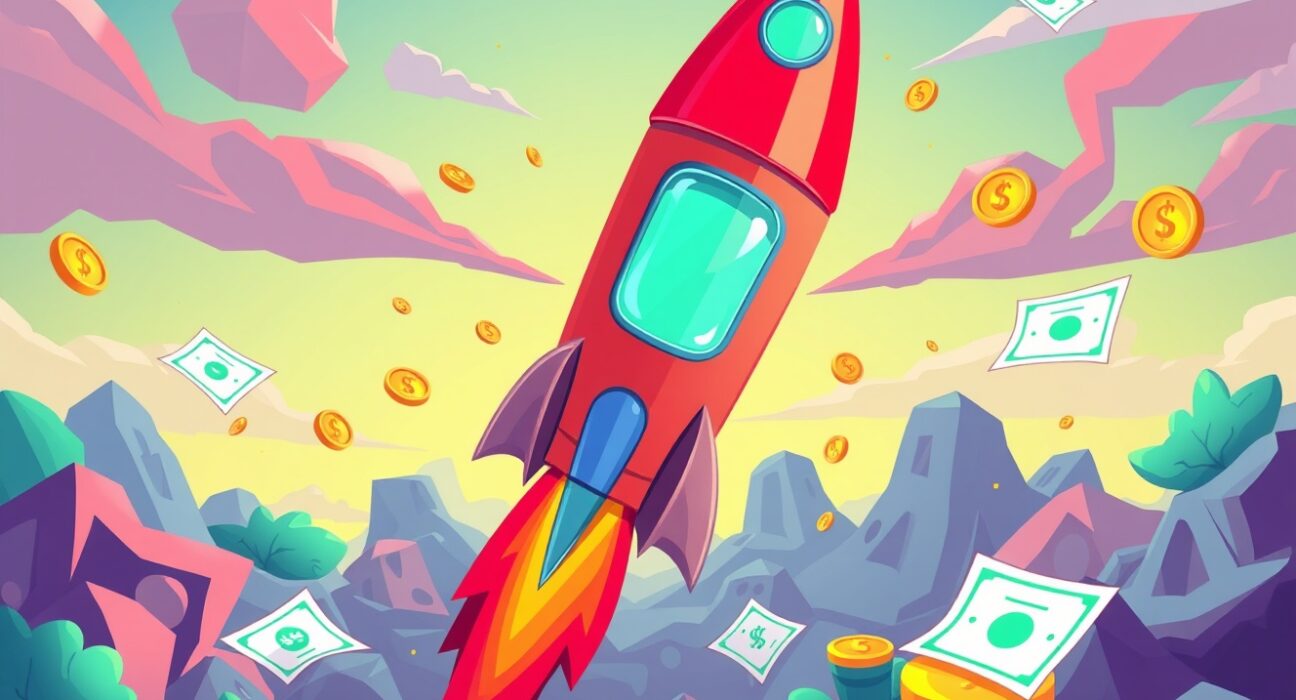 Revolutionary tokenized stock platform showing explosive growth with digital assets and trading charts