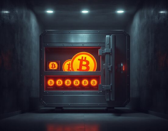 An image of a cold storage wallet being opened, symbolizing the movement of Bitcoin from the Mt. Gox estate.