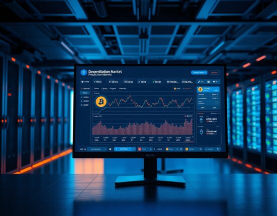 Myriad prediction market dashboard with Chainlink oracle integration showing real-time crypto price feeds