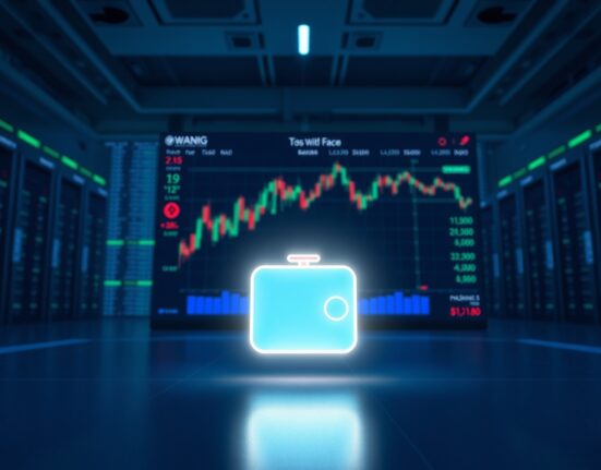 Digital wallet icon on a trading screen representing a large cryptocurrency withdrawal from Bitget.