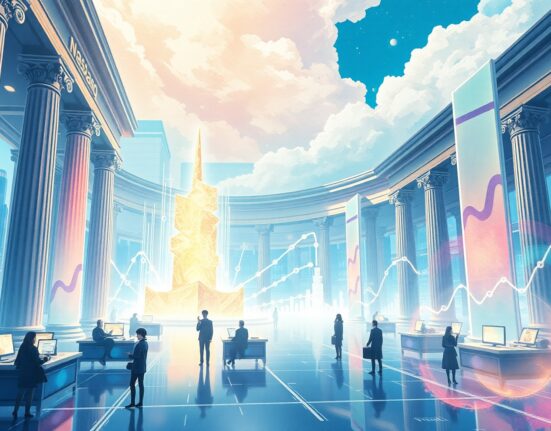 Conceptual visualization of Nasdaq's new prediction market-style binary options trading system