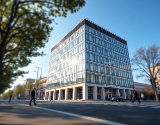 Narodowy Bank Polski headquarters in Warsaw where interest rate decisions affecting the Polish