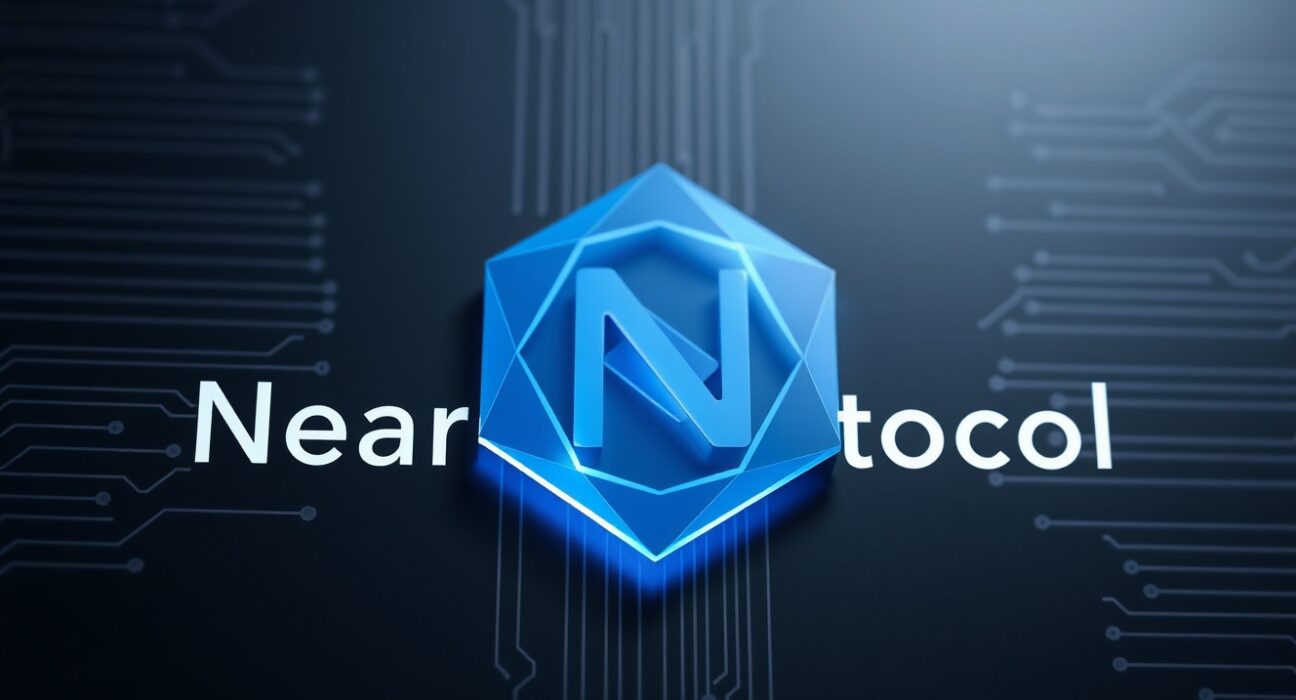 Near Protocol (NEAR) cryptocurrency logo analysis for price prediction and market forecast.