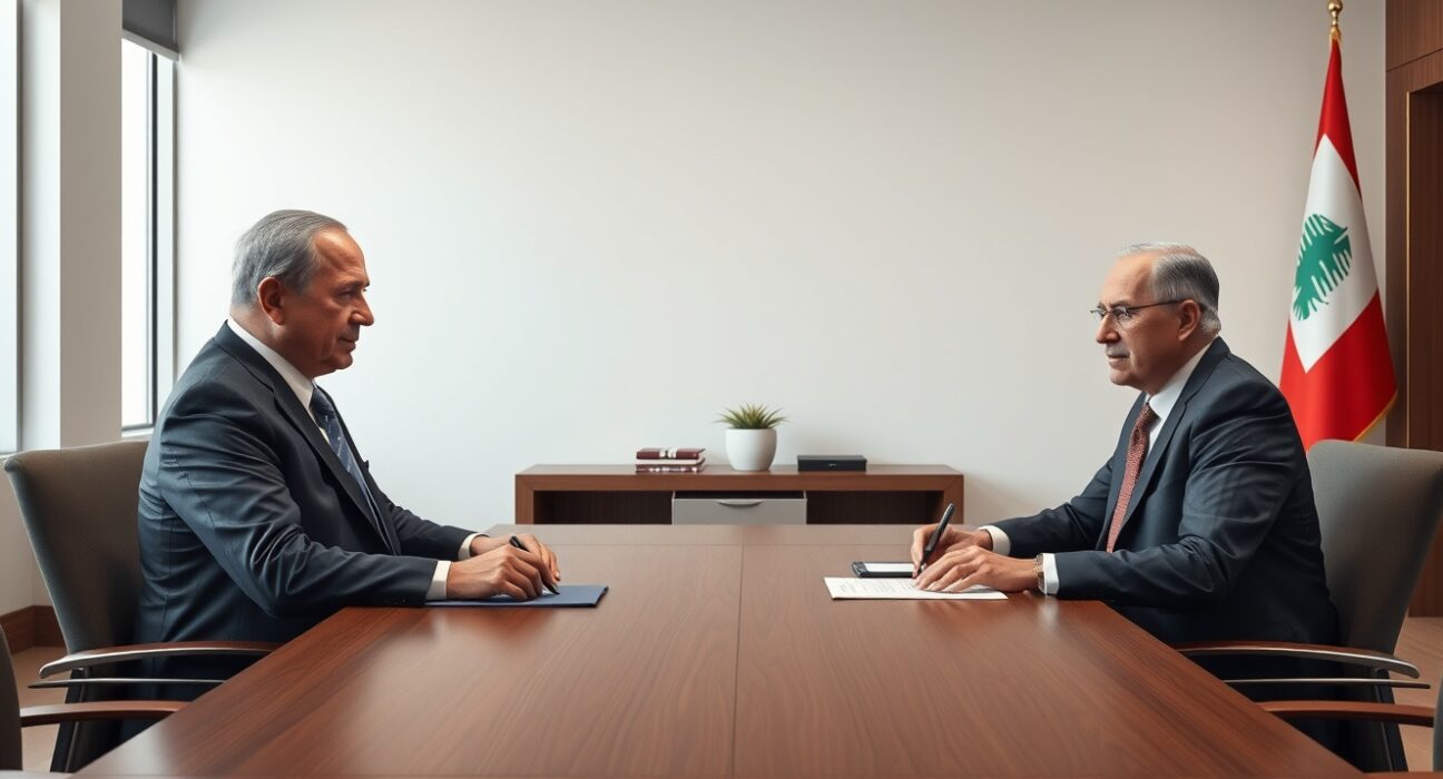 Diplomatic meeting between Israeli and Lebanese officials for direct talks ordered by Netanyahu.