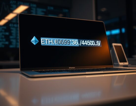 Ethereum wallet interface showing a large transfer of 7,000 ETH, representing a whale movement from Binance.